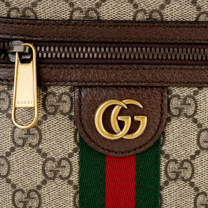 Gucci GG Supreme Ophidia Shoulder Bag Beige Unisex Shoulder_bags Brown 598127-96IWT-8745