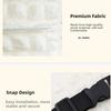 Puff Grid Flower Car Tissue Box Hanging Type Paper Organizer Storage Bag  Headrest Armrest