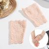 Spring Summer Half Finger Sunscreen Driving Gloves Fingerless Mittens Short Gloves Lace Gloves