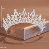 Magnificent Bride Headwear Crown Main Wedding Dress Hair Accessories Minimalist Necklace Three Piece Set