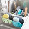Borsa portaoggetti per filtro da appendere al lavello della cucina, portasciugamani in spugna, portaspazzole pulite