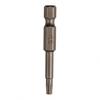 1pc 50mm 1/4 Hex Shank Magnetic Five-point  for Torx Screwdriver Bit With Hole T8-T40
