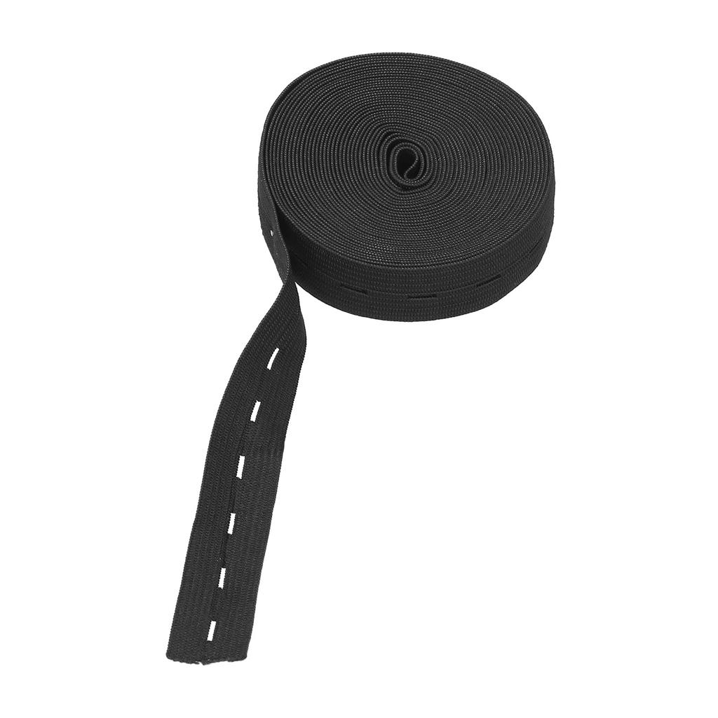 Buttonhole Elastic Band Portable Multipurpose Home Office Practical Rubber Band Fixing ToolBlack