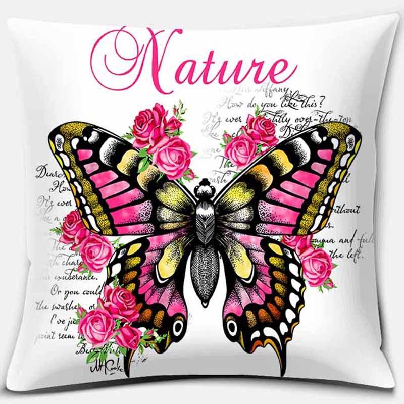 Pink Series Printed Pillowcase Home Decor Car Sofa Cushion Cover