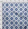 oneOone Cotton Poplin Navy Blue Fabric Check Shibori Sewing Fabric By The Yard Printed Diy Clothing Sewing Supplies 42 Inch