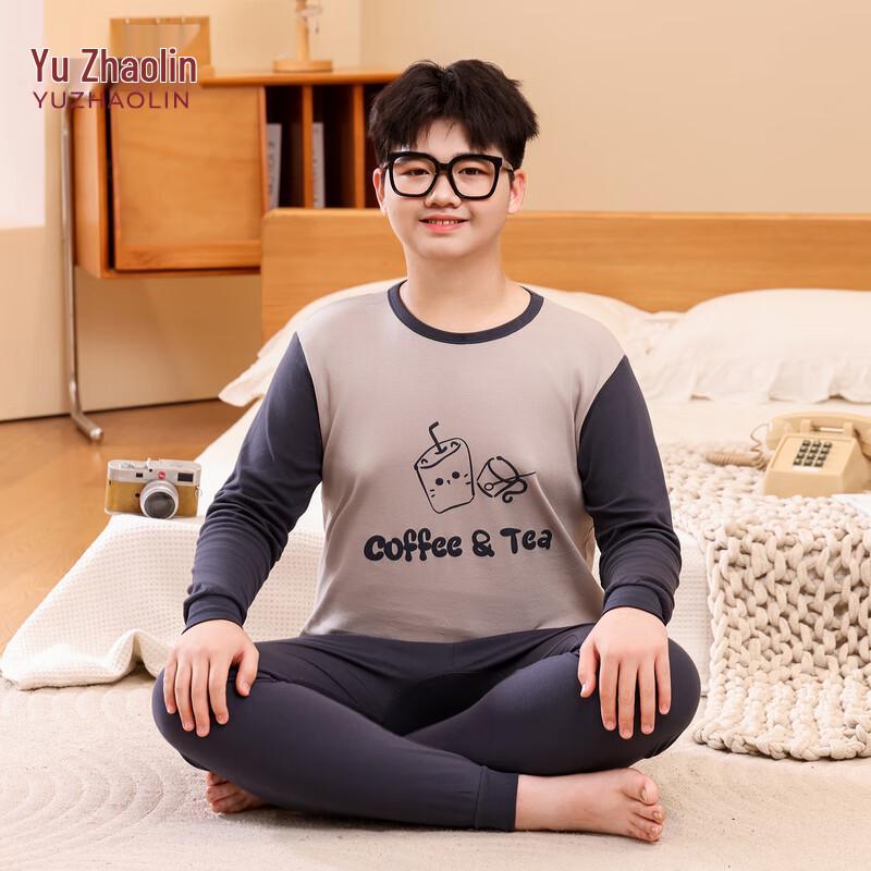 YUZHAOLIN Men's Plus Size Thermal Underwear Set for Teens
