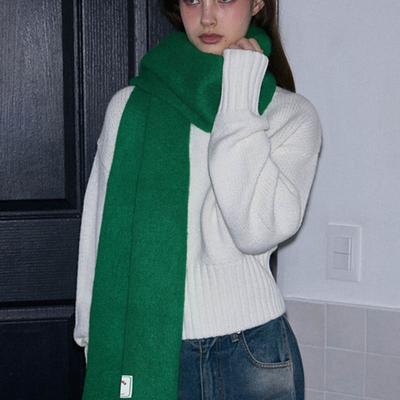 Rosefrantz Wide Long Muffler [Green]