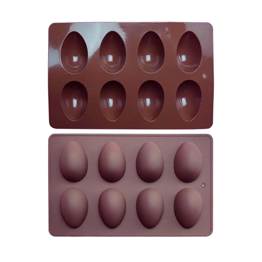 Matriță Silicon Ciocolată Formă Ou de Paște 3D 8 Cavități Matriță Tort Matriță Coacere Ou de Dinozaur DIY Matrițe Fondant Patiserie Matriță Săpun