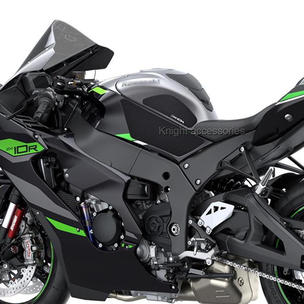 For ZX10R ZX-10R zx10r ZX 10R 2011-2025 Motorcycle Tank Pad Black Set Knee Grip Pad Tank Protector Pad Tank Traction Pad