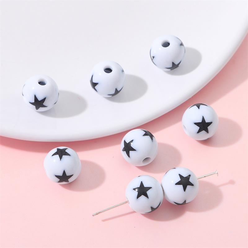 

Бусины для браслетов ручной работы Акриловые цветные круглые бусины Материалы для бисероплетения своими руками Самодельные цветные браслеты, ожерелья, подвески, украшения, свободные бусины 12mm 10 pcs