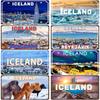 YZFQ Iceland City Metal Tin Sign Reykjavik  Vintage Plate Tourist Souvenir For Wall Restaurant Bar Home Decor 30X15CM  JM-0013
