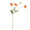 4 Köpfe Simulierte Mohnblumen Künstliche Seidenblumen Außen Faux Gefälschte Wildblumen Mehrfarbiger Strauß