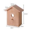 Outdoor Wooden DIY Bird Nest Cage Bird Feeder with Suction Cup Window Decorations