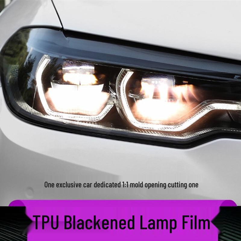 BMW 5 Series Smoked Headlight & Taillight Film - TPU Black Warrior MX1234