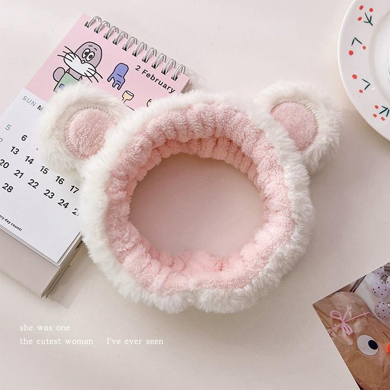 Cute Cartoon Face Washing & Makeup Headband for Women