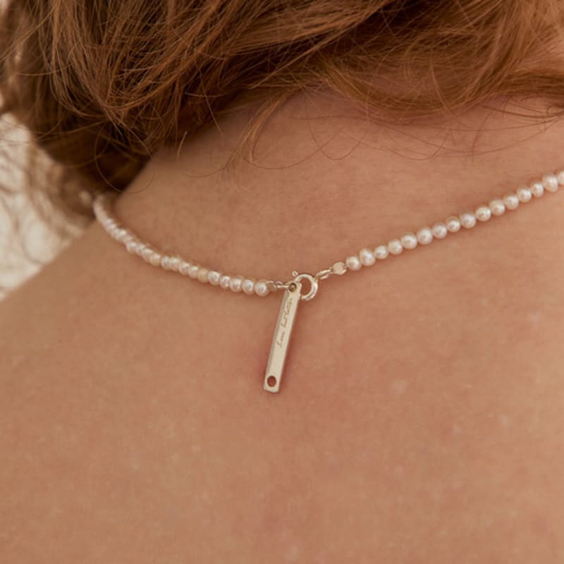 LUNNE [Renewal] Silver 925 Classic Freshwater Pearl Necklace #LSN32