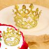 Mini Pearl Crown Cake Decoration Gold Silver Cupcake Topper Kids Hair Ornaments DIY Cake Baking Birthday Party Favors Supplies