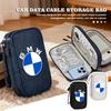 BBKB9 Universal Car Travel Portable Phone Data Line Key Storage Bag For BMW M Performance E36 E46 E60 E90 E91 E92 E93 F30 F20
