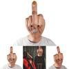 Finger Middle Scary Halloween Mask Latex Full Head Costume Party Prop Cosplay