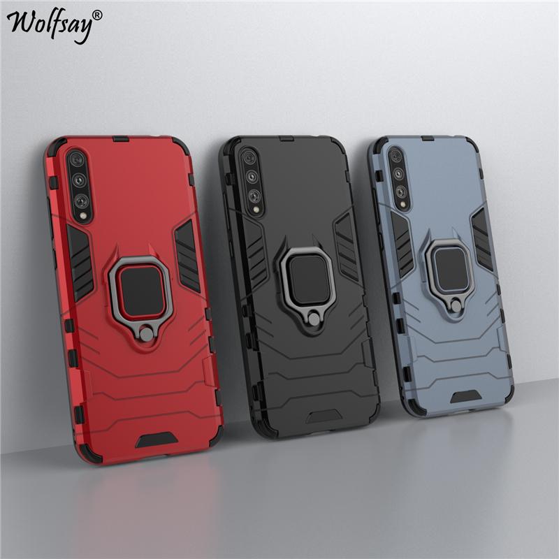 For Huawei Y8p Case Huawei Y8p AQM-LX1 Goyar Armor Magnetic Suction Stand Shockproof Full Edge Cover For Huawei Y8p Y7p Y9S 2020