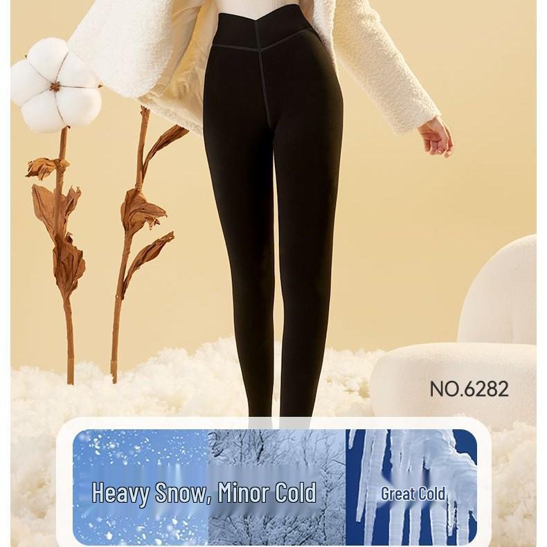 Shuliya 6282 Wool-Cotton Warm Close-Fit Pants