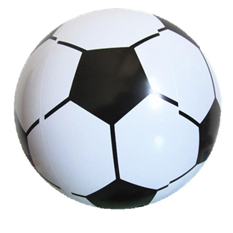 

Large TPU Inflatable Football - Kids Beach and Kindergarten Ball, Three Colors. Inflatable 10 inches 26 cm