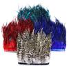 1Meter Natural Rooster Saddle Feathers Trim Fringe 4-6 Inches for Crafts Carnival Party Sewing Clothing Cock Plumes Decoration