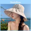Outdoor Sun Protection Hat For Women Large Brim Stylish Summer Summer Hat With Drawstring
