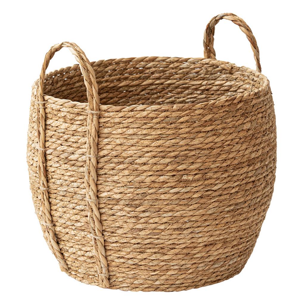 Lightweight DurableRattan Grass Woven Floor Vase Pot Flower Basket Rack for Balconies HomesOffice Living Room Decoration