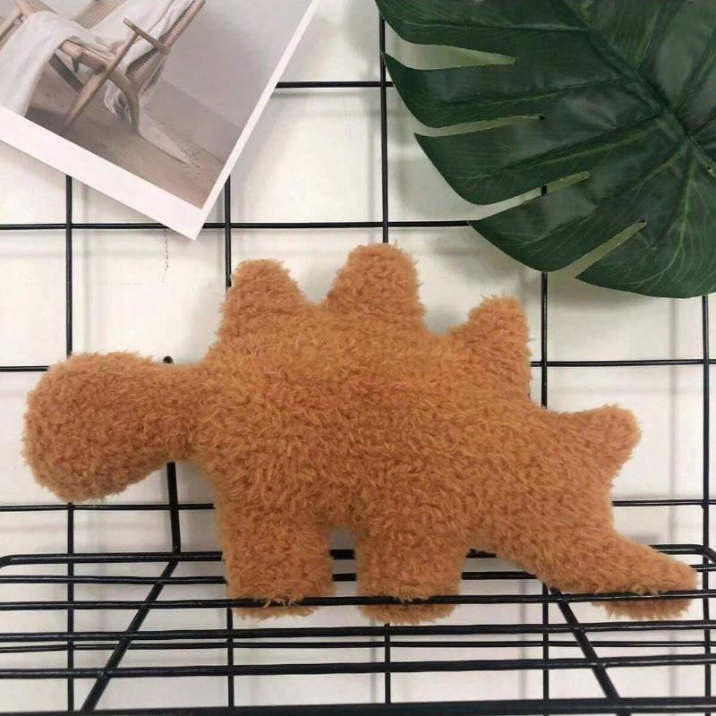 Dinosaur Chicken Nugget Pet Chew Toys - Tyrannosaurus Rex, Triceratops, Spinosaurus Dinosaur Chicken Nugget Toys, Birthday Gift Stegosaurus Medium