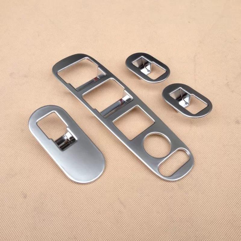 For Honda HR-V HRV 2015-2018  ABS Carbon Fiber Window Control Panel Glass Lift Switch Cover Trim Car-Styling Accessories