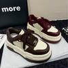 2024 Herbst Neue Damen Sportschuhe Dicksohlige Mode Schnürschuhe Lässig Rutschfest Vulkanisierte Schuhe Sneaker Damen