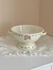 Enameled Retro Fruit Basket Draining Tray Storage Basket Kitchen Accessories Handmade Dishwasher Safe Fruit Serving Bowl