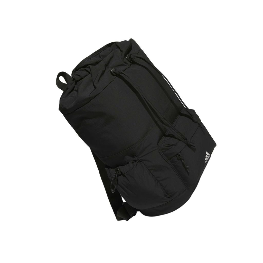 Adidas D-Ring Top Drawstring Recycled Polyester Backpack Unisex Backpack Black JF1206