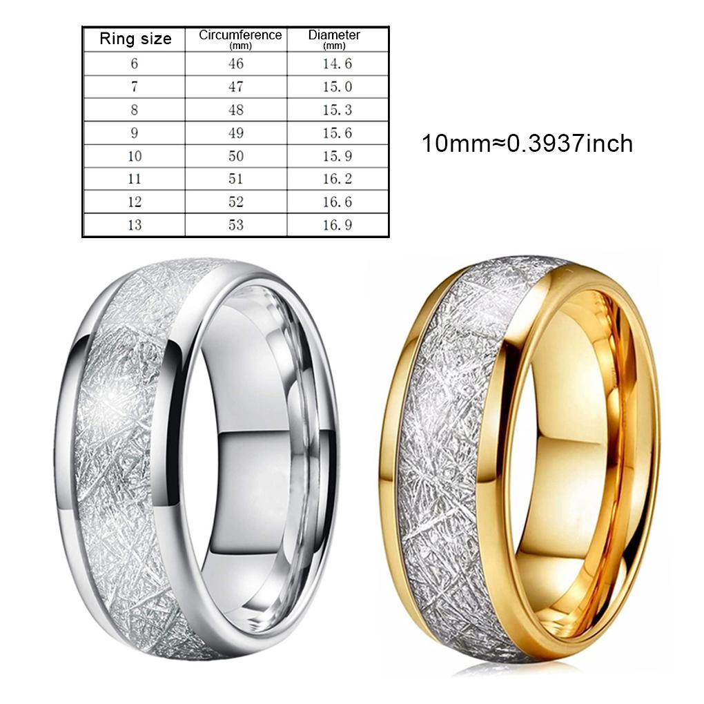 Stainless Steel Ring Jewelry Stone Fashionable Wedding Sweetheart Inset Collectibles Ornament Accessories Party