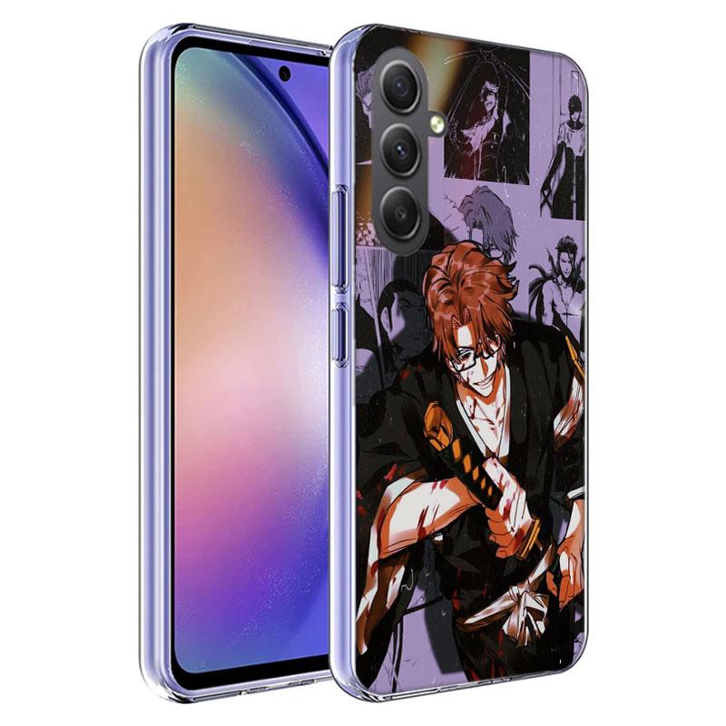 Bleach Aizen Sousuke Phone Case for Samsung A16 A26 A36 A56 A17 A37 A57 A07 A06 A02S A03 A04S A05S Galaxy Note 20 10 A50S A71 A5