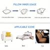 1PC Realistic Tabby Cat Pillowcase Single-Sided Printed Cat Sitting on Pillow for Home And Office Decor