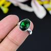 Chrome Diopside Gemstone Handmade 925 Sterling Silver Jewelry Ring Size 8 KG-360