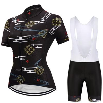 Zomer Korte Fietskleding Set Dames Sport Jerseys Pakken Witte Bibbroek