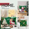 Christmas Elk And Snowman Decorative Cushions Pillowcase Polyester Cushion Cover Throw Pillow Sofa Decoration Pillowcover