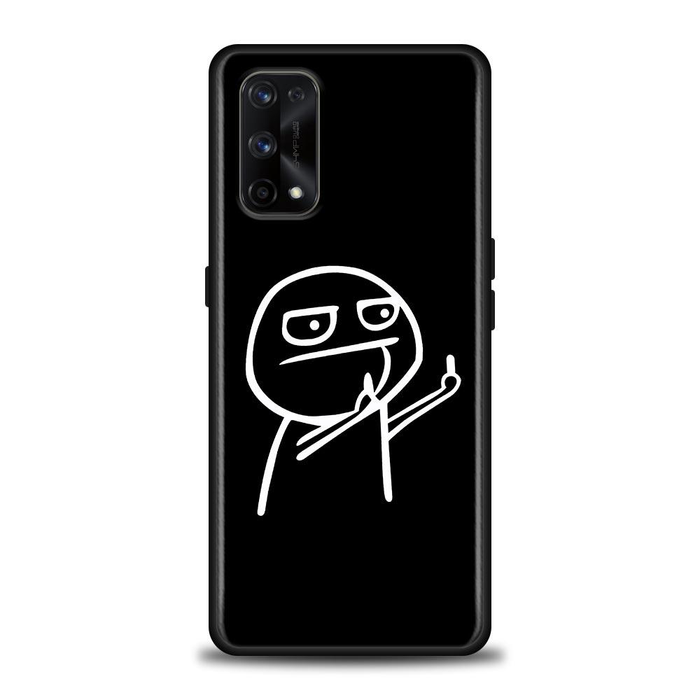 Funny Man Middle Finger Fucek Case For Realme C21Y C21 C25 C20 C15 C12 C11 GT Master Neo Neo2 5G Fundas Capa Silicone Soft Cases