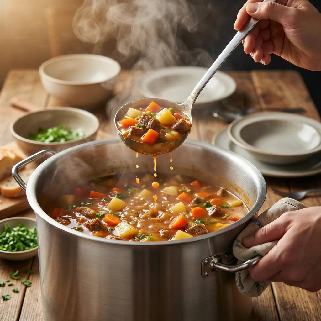 Steel Pot 26L With Metal Lid For Cooking Silver 32.5 Cm