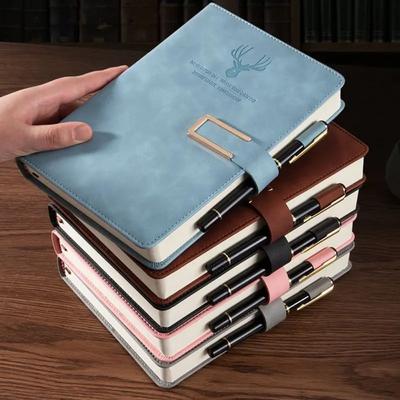 Soft Leather A5 Notebook Thickened Work Meeting Record Book Sketchbook Business Notebook Classroom