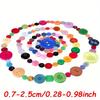 202 Stück gemischte Größe Harzknöpfe, 0,7-2,5 cm Mehrfarbig Rund – Großpackung für DIY Nähen, Stricken, Scrapbooking & Kleidung ZSY