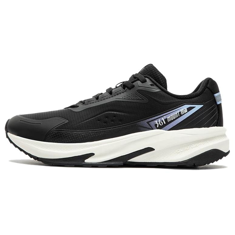 361 Cushioning Abrasion Resistant Waterproof Low top Running Shoes Women's Black Blue 582342239 /