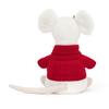 Jellycat Woods Animal Series Joy Mouse Jumpsuit Cute Fun Doll Plush Doll 18cm Height
