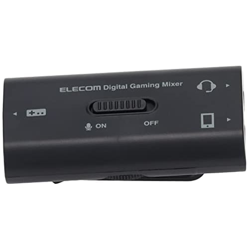 ELECOM Gaming Audio Mixer You can listen to game sounds while talking on your smartphone [Switch / PS5 / PS4] Digital mixer HSAD-GM30MBK