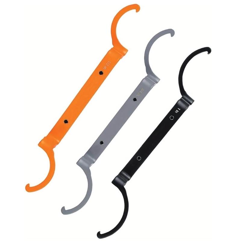 

3Pcs Conduit Lockout Wrenches Set Tighten and Loosen Locknuts in Tight Space 1/2inch 3/4inch and 1inch Offset Bends 1