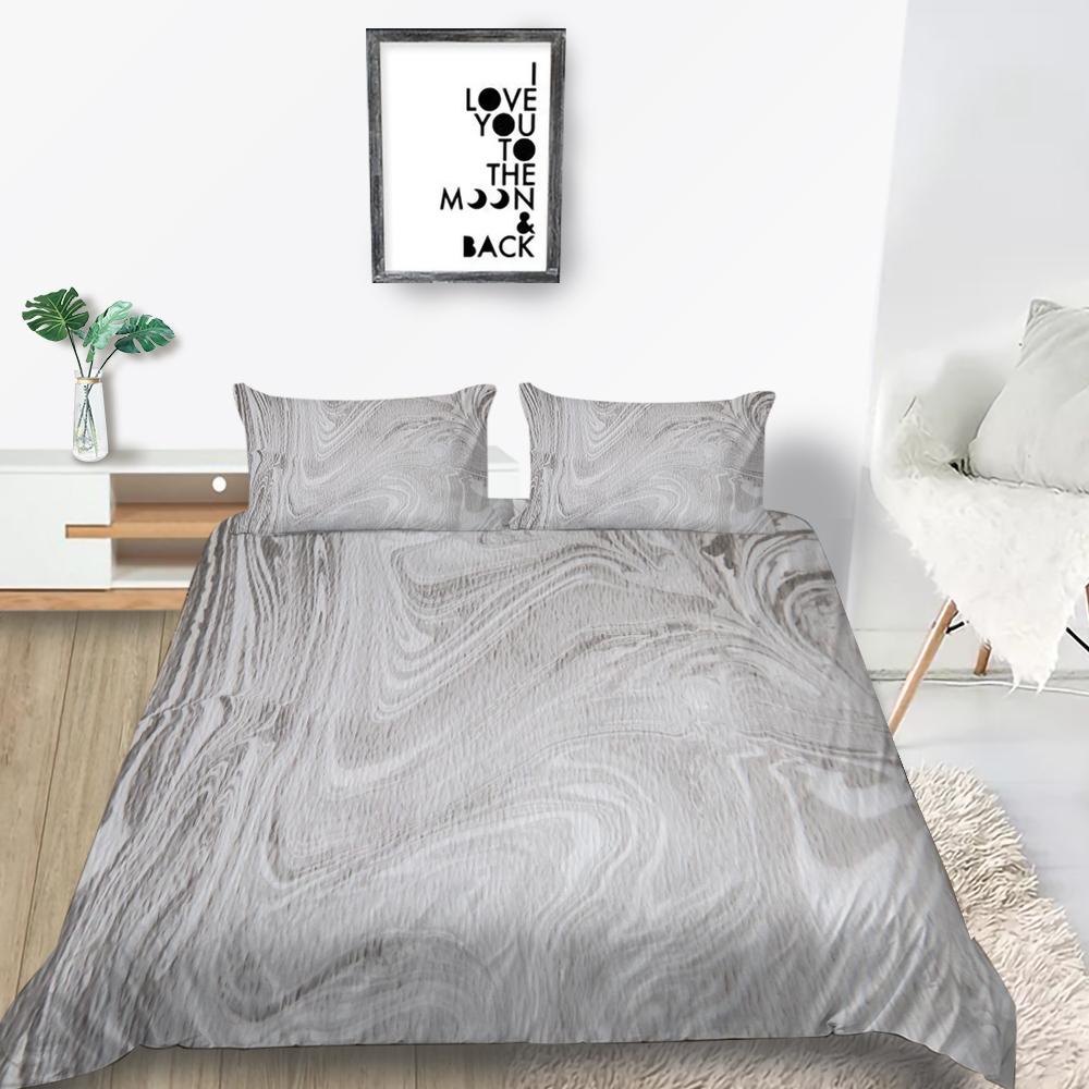 Povlečení s 3D barevným halo tiskem Jednolůžko Jednolůžko v plné velikosti se vzorem písku na polštář a povlak na přikrývku Pratelné a pohodlné Domácí dekorace