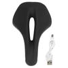 Bike Saddle Breathable Shock Absorbing Waterproof Soft Memory Foam Padded Bicycle Cushion with Tail Light
